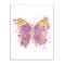 Stupell Industries Purple Butterfly Paint Splatter Glam Insect Wall Plaque